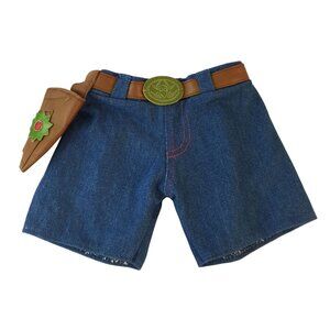 Build A Bear Clothes Disney Pixar Toy Story Woody Denim Pants w/Holster‎ BABW
